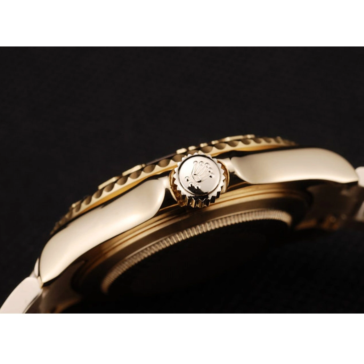 Aaa fake watches Rolex Gold Master Bezel 98232 Yacht Gold Dial 0818
